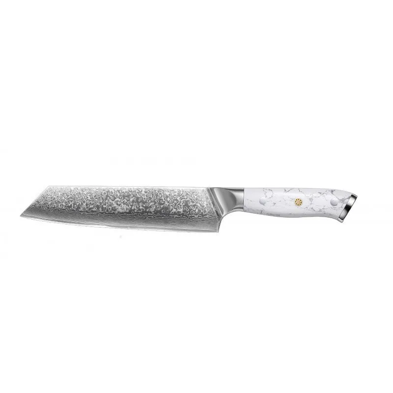 Damascus pattern VG10 steel combined chef's knife with 21cm blade and 11cm handle