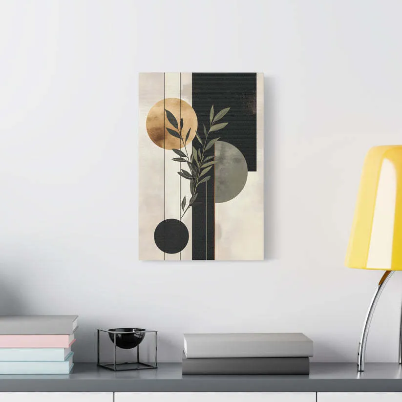 Modern minimalist inkjet poster on canvas, 30x45cm, single piece painting core with white edge for bedroom decoration