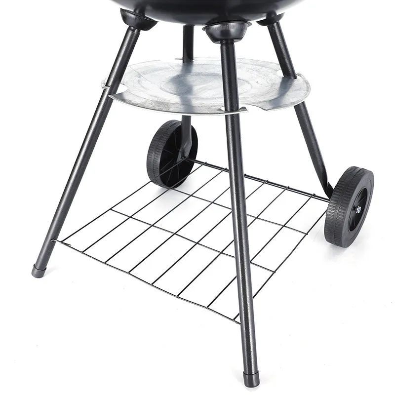 Portable minimalist barbecue oven with a 14-inch Apple stove style iron grill.