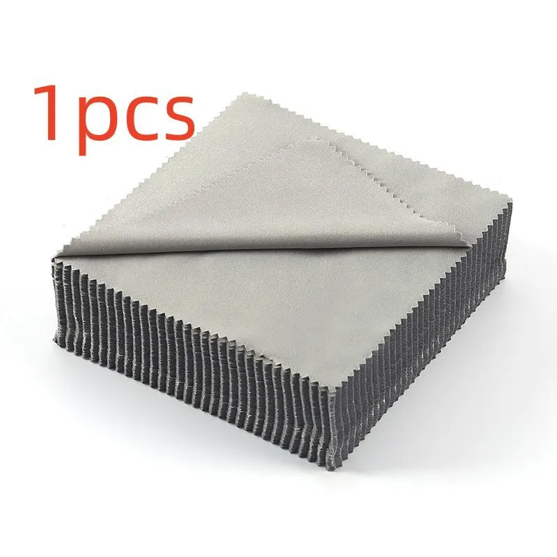 Square 130mm microfiber glasses cloth in gray, black, and mixed colour options for lens cleaning