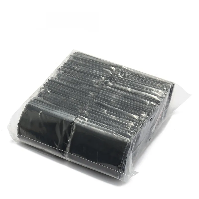 120gsm knitted multi-color microfiber cleaning cloth for eyeglass and screen cleaning, 15x18cm