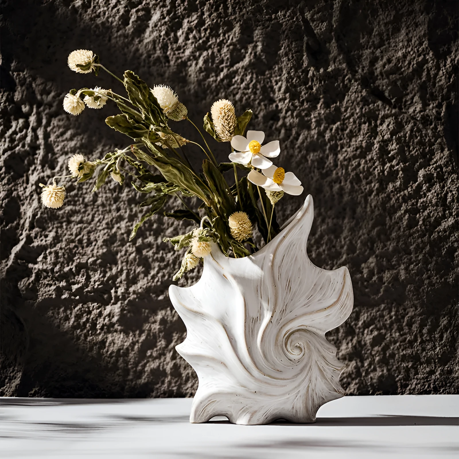 French art ceramic vase with coloured glaze in a retro European creative style
