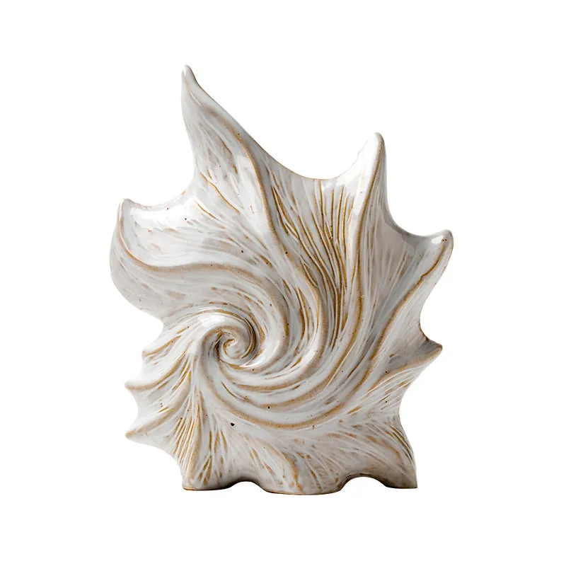 French art ceramic vase with coloured glaze in a retro European creative style