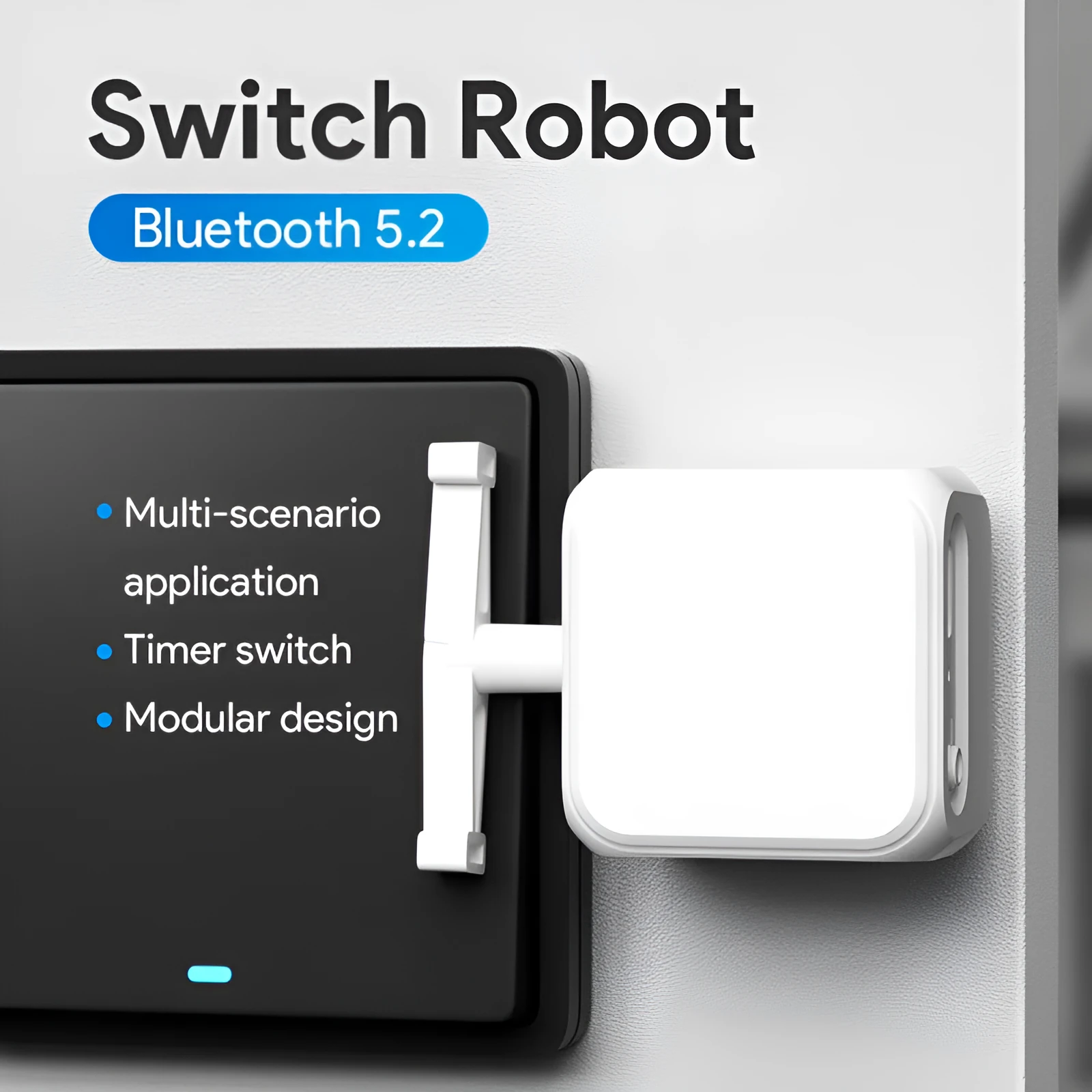 White Bluetooth rocker arm finger robot with thumb remote control