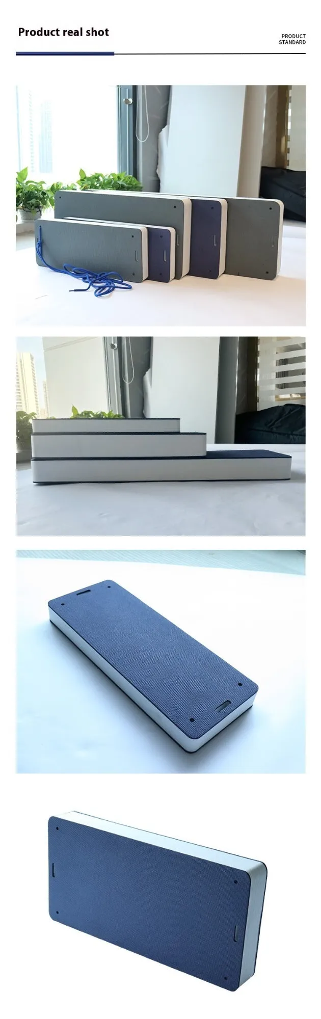 Blue EVA marine fender showing thickened construction for boat docking protection