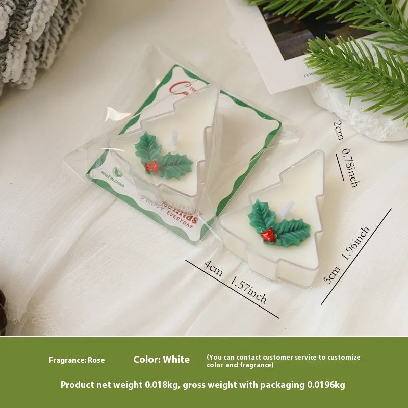 Creative Christmas tea wax tree bell personalised candle in cup shape multicolour options