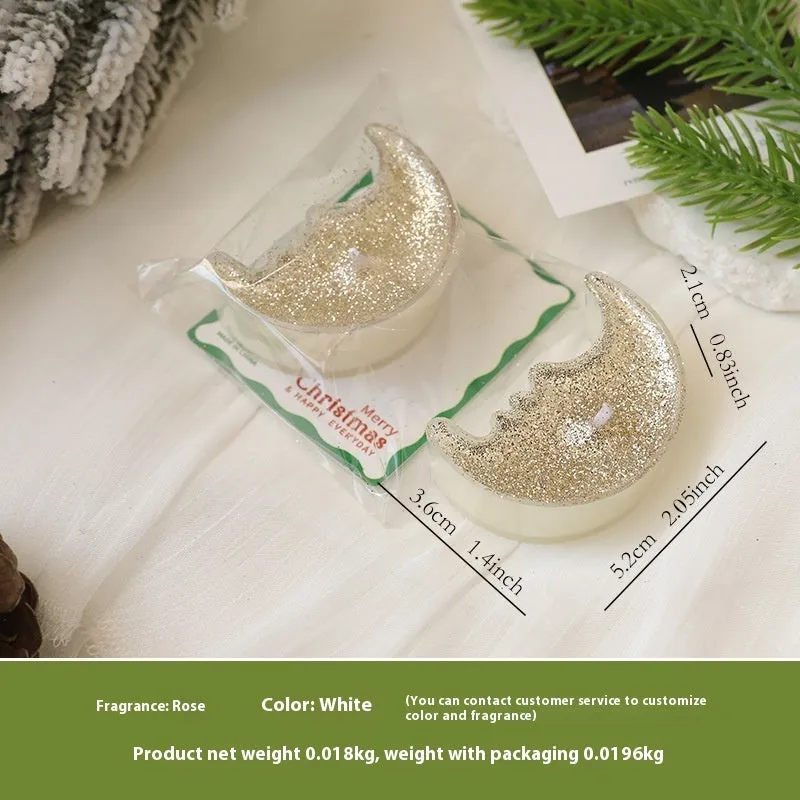 Creative Christmas tea wax tree bell personalised candle in cup shape multicolour options