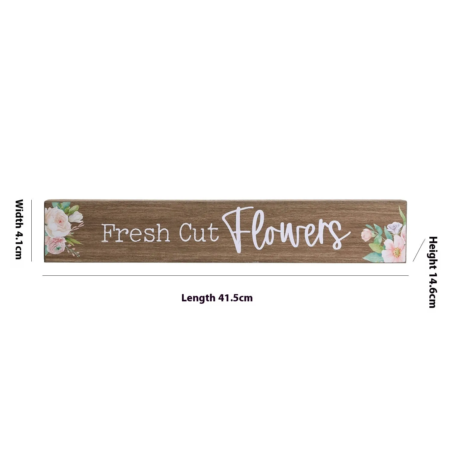 American country wooden word plate wall decoration with rustic natural wood finish