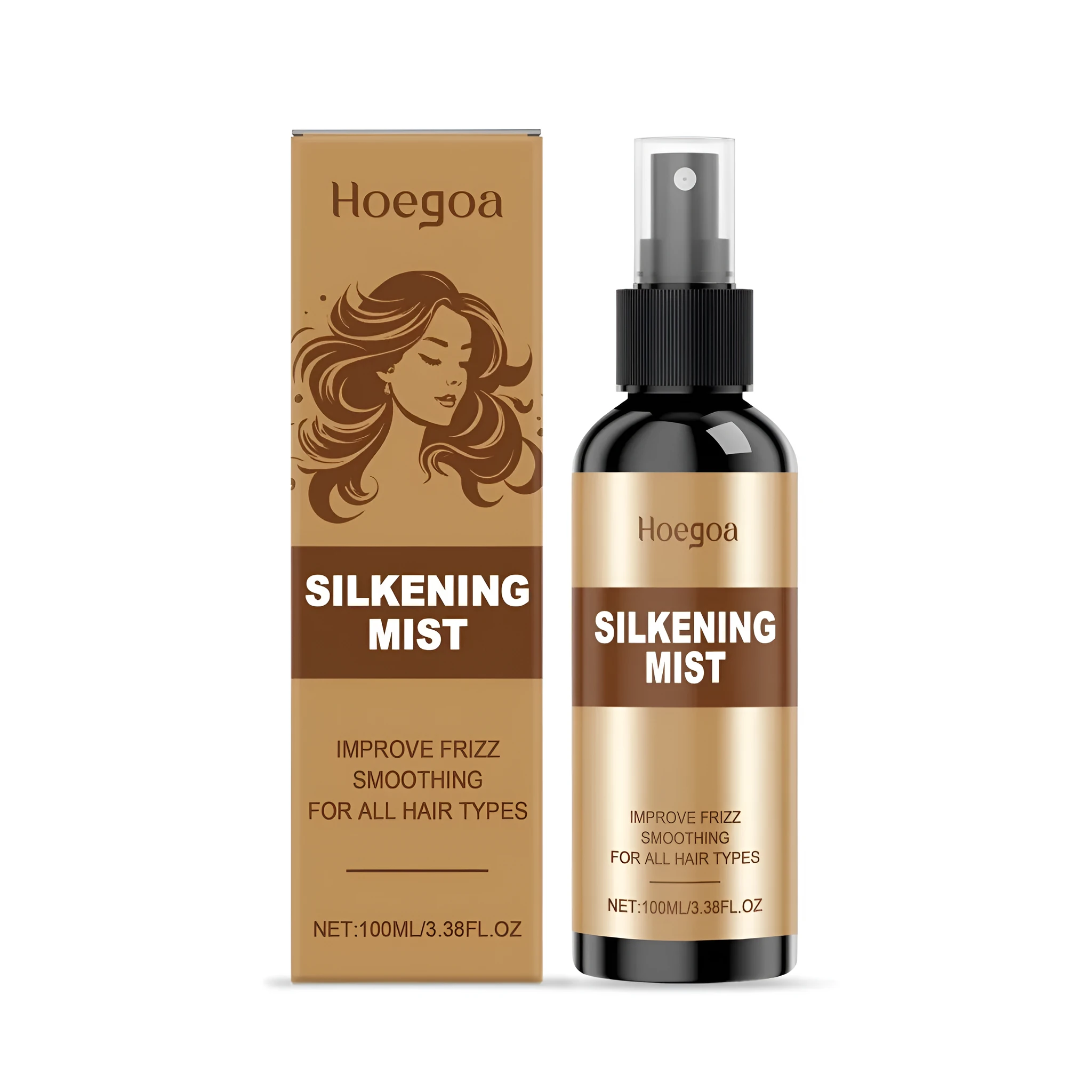100ml hair care spray bottle with vitamin E and collagen formula