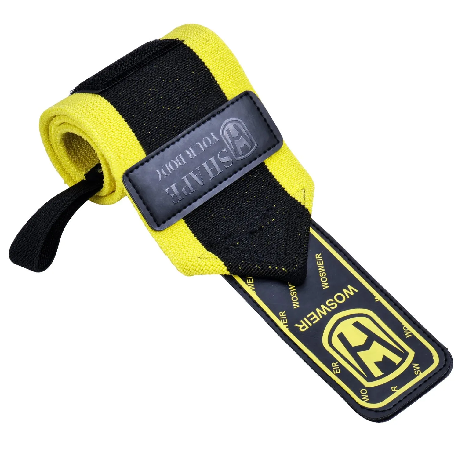 Adjustable winding polyester fibre wrist support wrap for weightlifting and deadlift anti-sprain protection