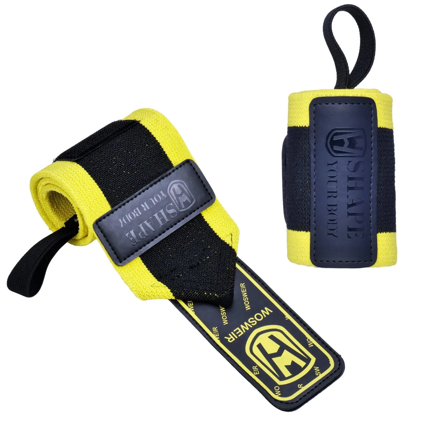 Adjustable winding polyester fibre wrist support wrap for weightlifting and deadlift anti-sprain protection