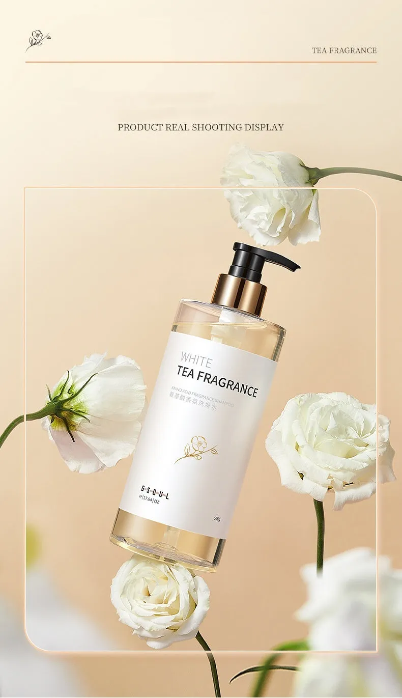 Oil control amino acid anti-dandruff shampoo shower gel white 500g with exfoliating accessories