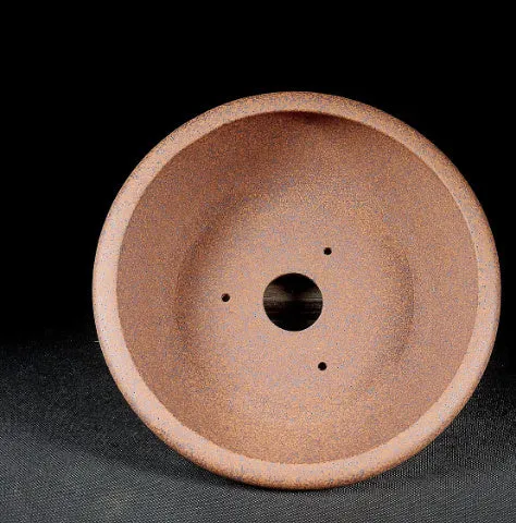 Handmade ceramic flower pot with purple sand craft, classical style, 22cm outer diameter