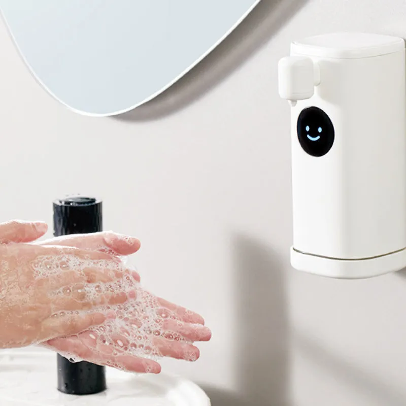 Smile automatic hand washing machine white ABS shell wall hanging with induction sensor