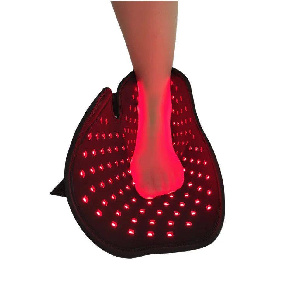 Red light physiotherapy shoes simple slippers in black colour for home use