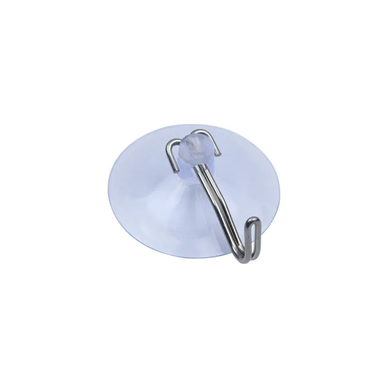 PVC suction disc with hook on glass surface, diameter 2-6cm, modern simple design, key ring variant included