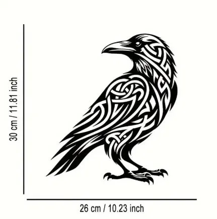 Black iron silhouette animal decoration – metal craft for garden or home (eagle shape shown)