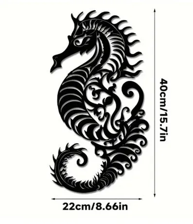 Black iron silhouette animal decoration – metal craft for garden or home (eagle shape shown)