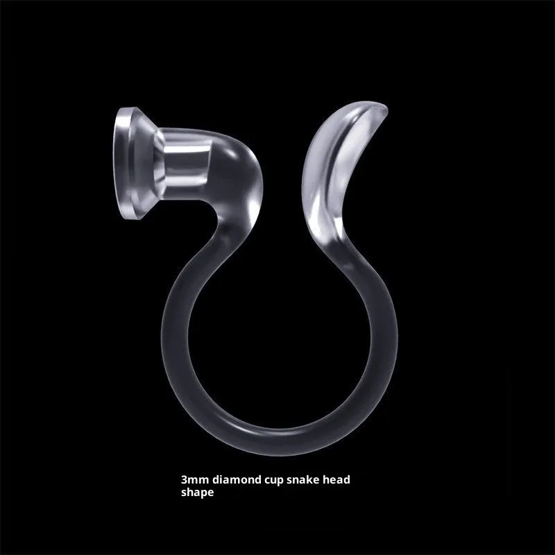 Transparent plastic resin U-shaped ear clip converter for turning ear studs into clip-on earrings, unisex