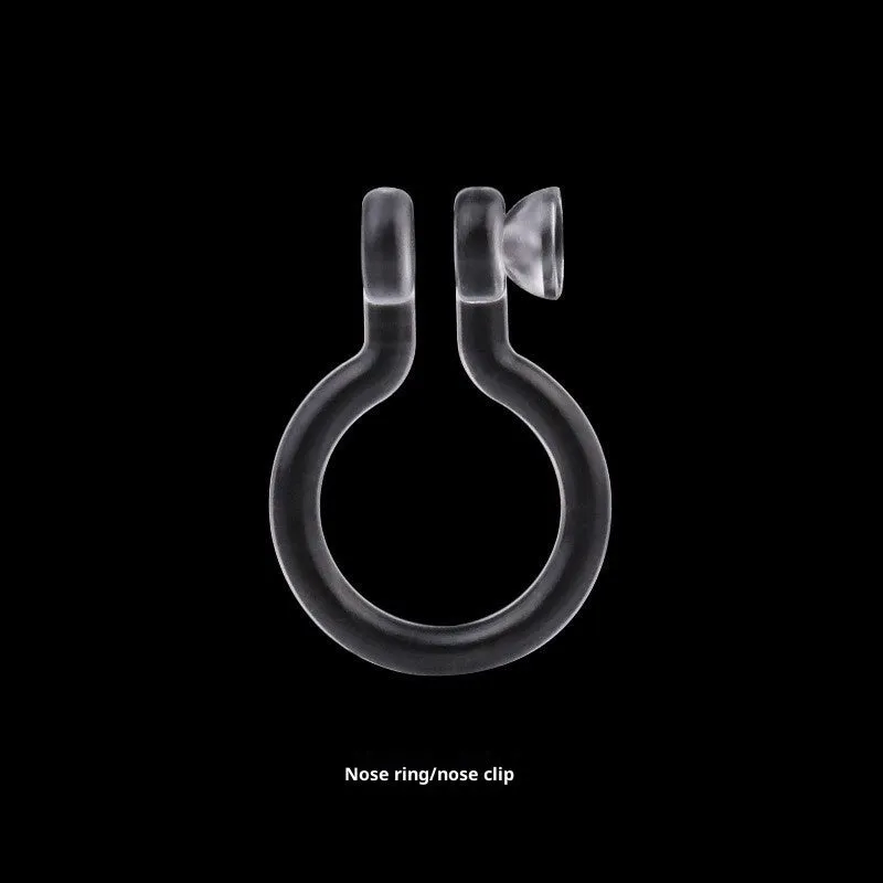 Transparent plastic resin U-shaped ear clip converter for turning ear studs into clip-on earrings, unisex