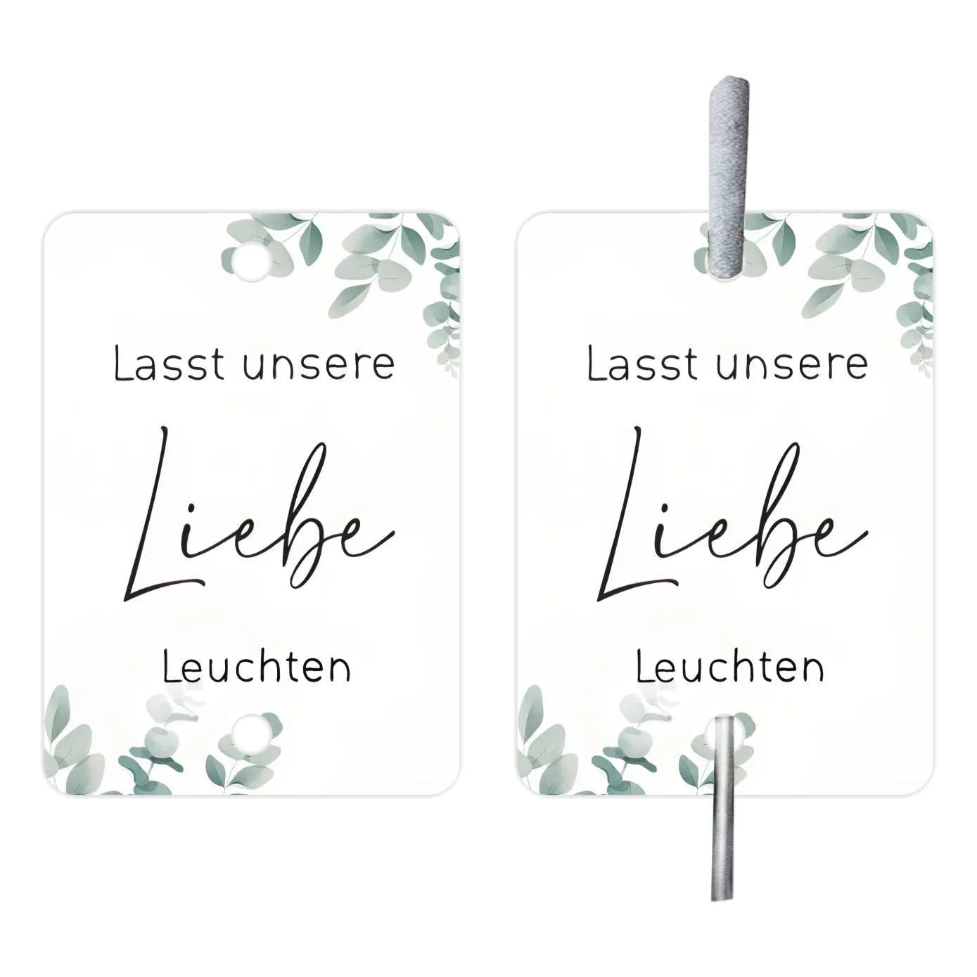 Fireworks 'I Make Love Sparkling' decorative labels on white card paper for celebration stationery