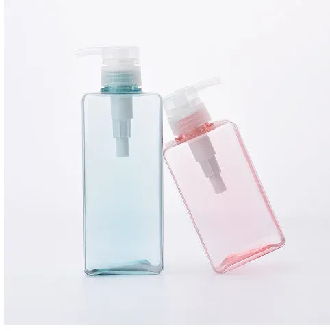 Plastic replacement bottle for hand sanitiser or shampoo in multiple colours and sizes from 100ml to 650ml