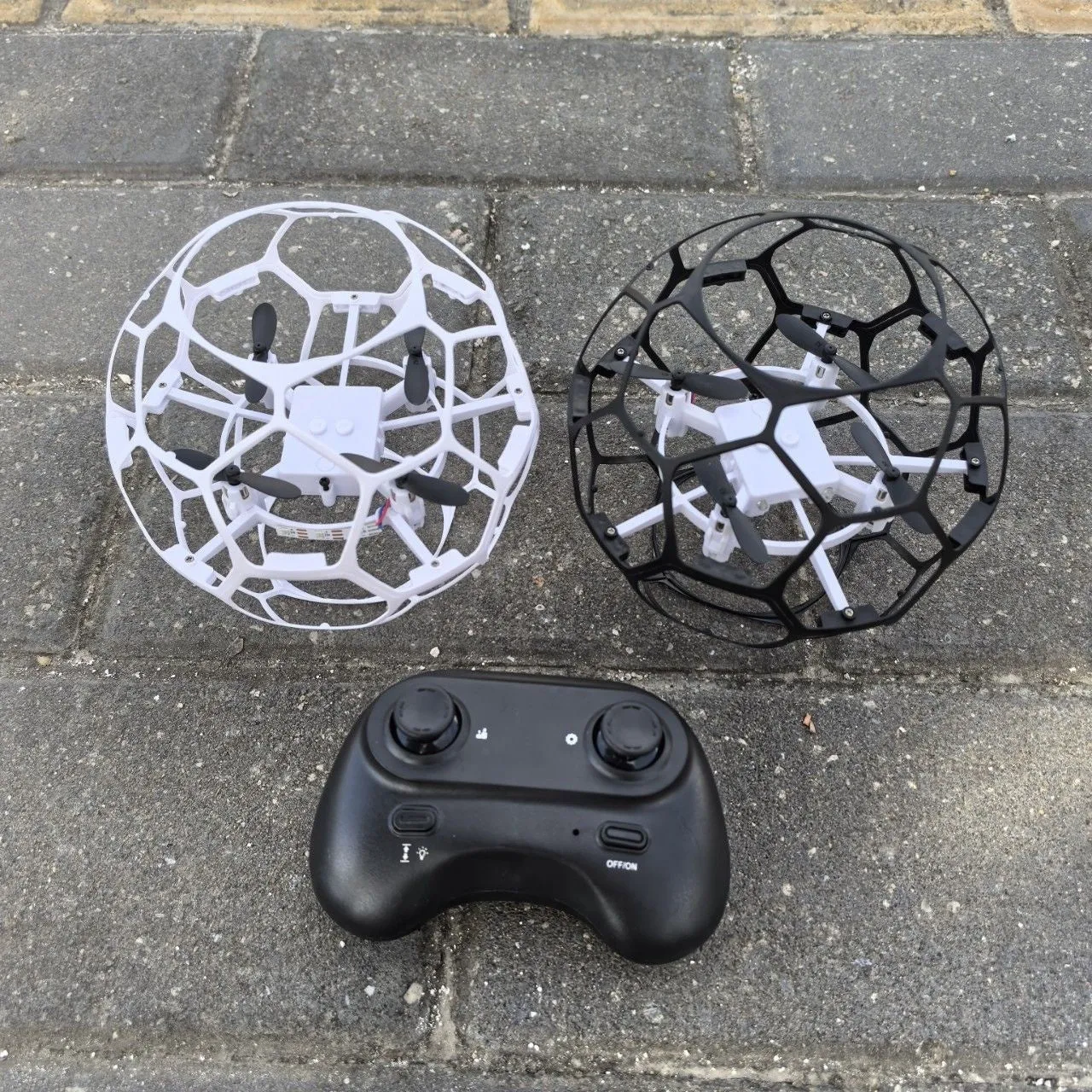 Football hollow cup UAV plastic remote control education toy intelligent suspension black colour