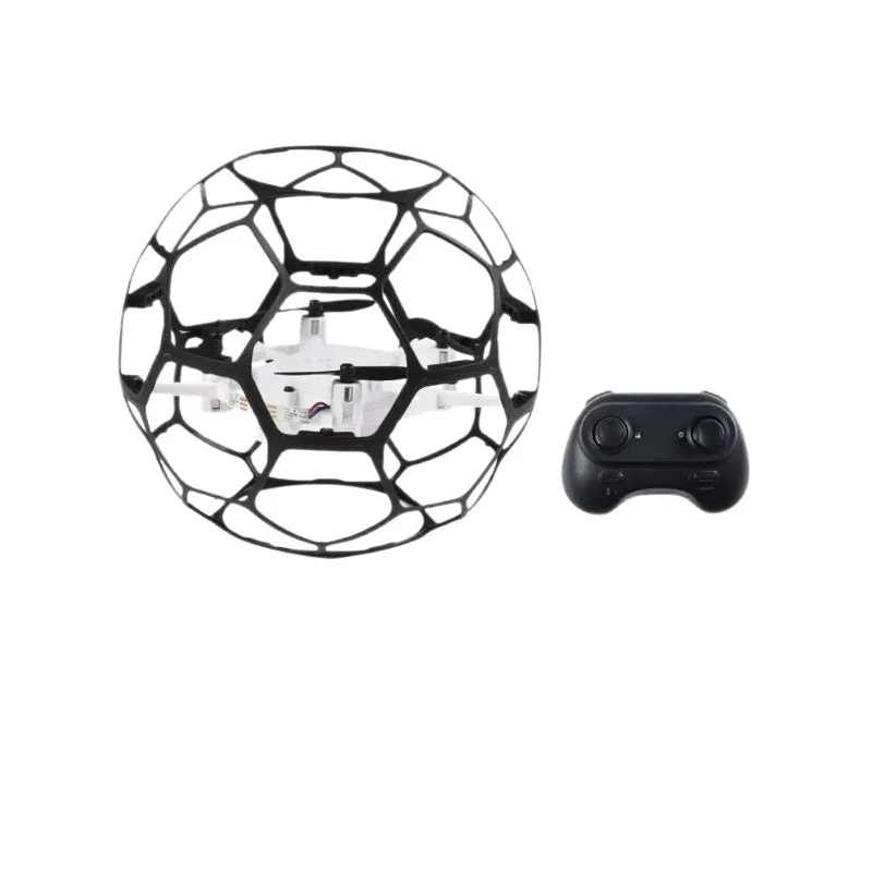 Football hollow cup UAV plastic remote control education toy intelligent suspension black colour