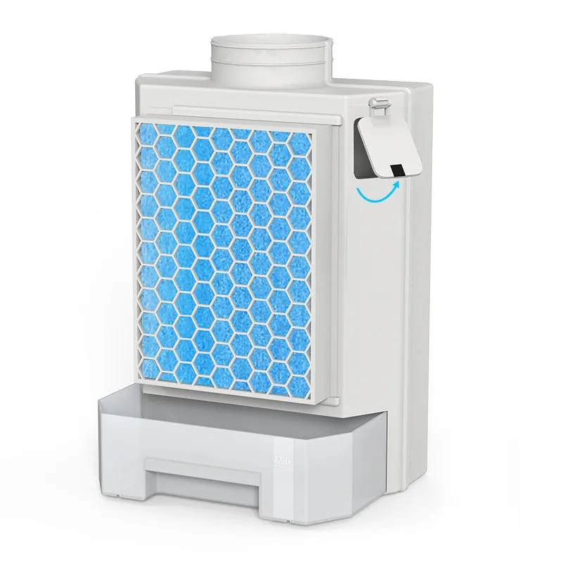Thickened ABS dryer vent filter with 9.6cm connection and filter cotton for lint and dust capture