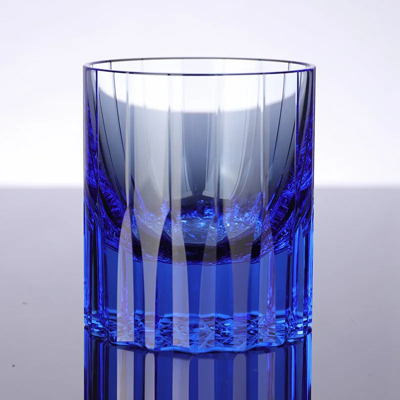 European-style transparent K9 crystal whiskey shot glass with 701-800ml capacity, simple flowering pattern