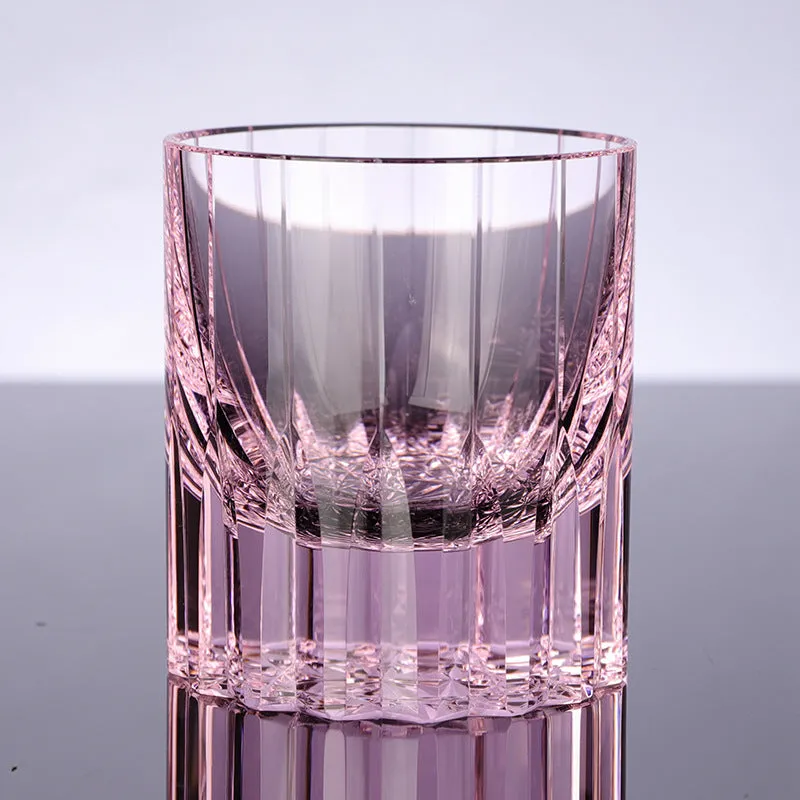 European-style transparent K9 crystal whiskey shot glass with 701-800ml capacity, simple flowering pattern
