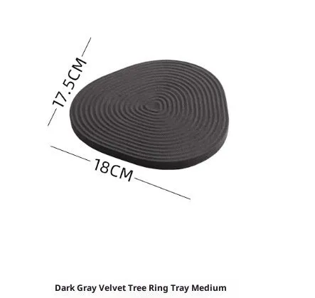 Flannel tree wheel jewellery display stand with rotating design, small size 12x11.5cm, black colour