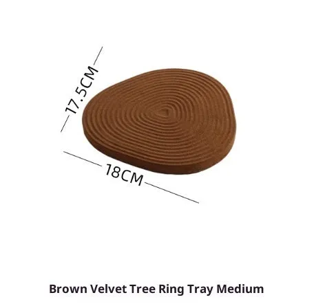 Flannel tree wheel jewellery display stand with rotating design, small size 12x11.5cm, black colour