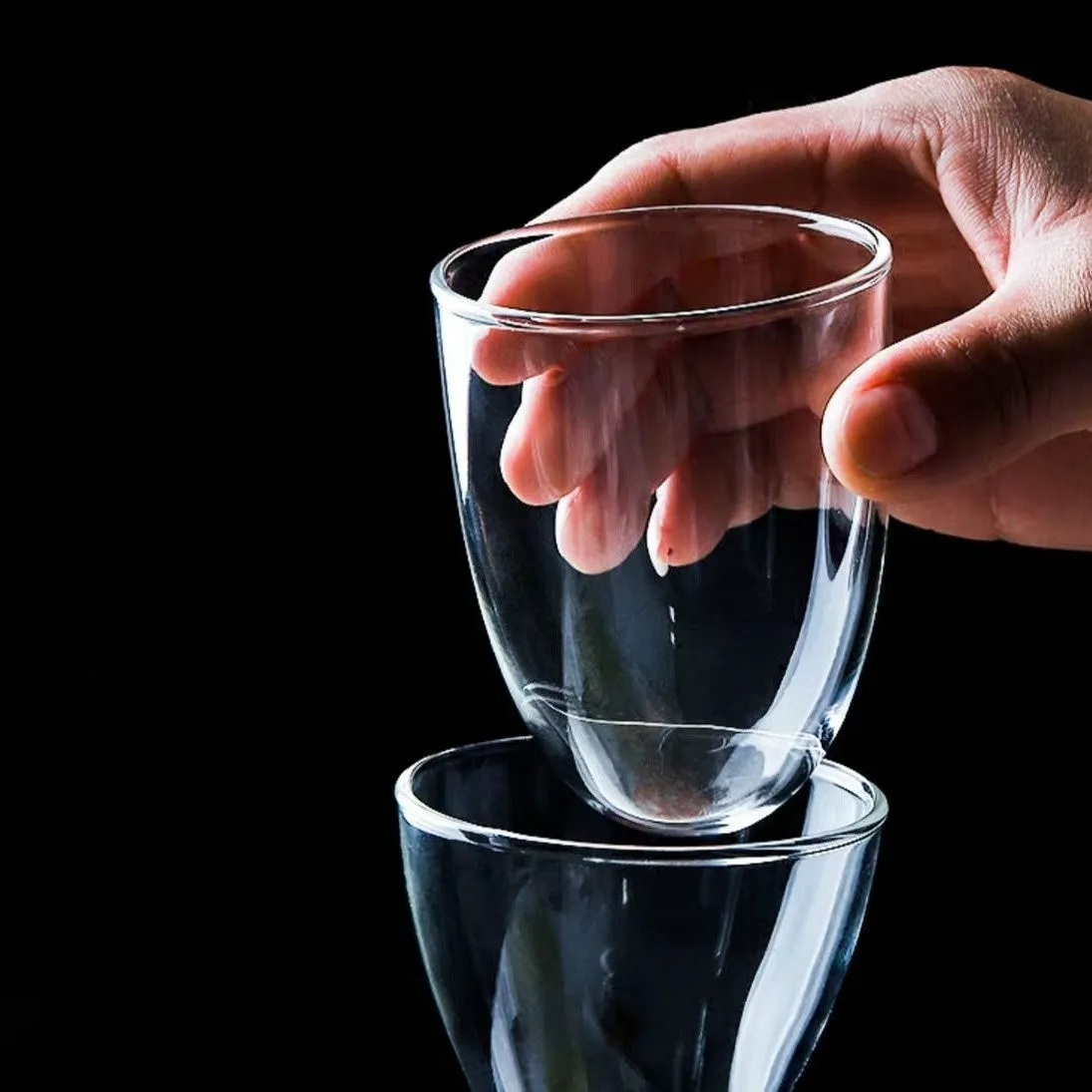 New Nordic style transparent glass kettle and water cup set for cold drinks