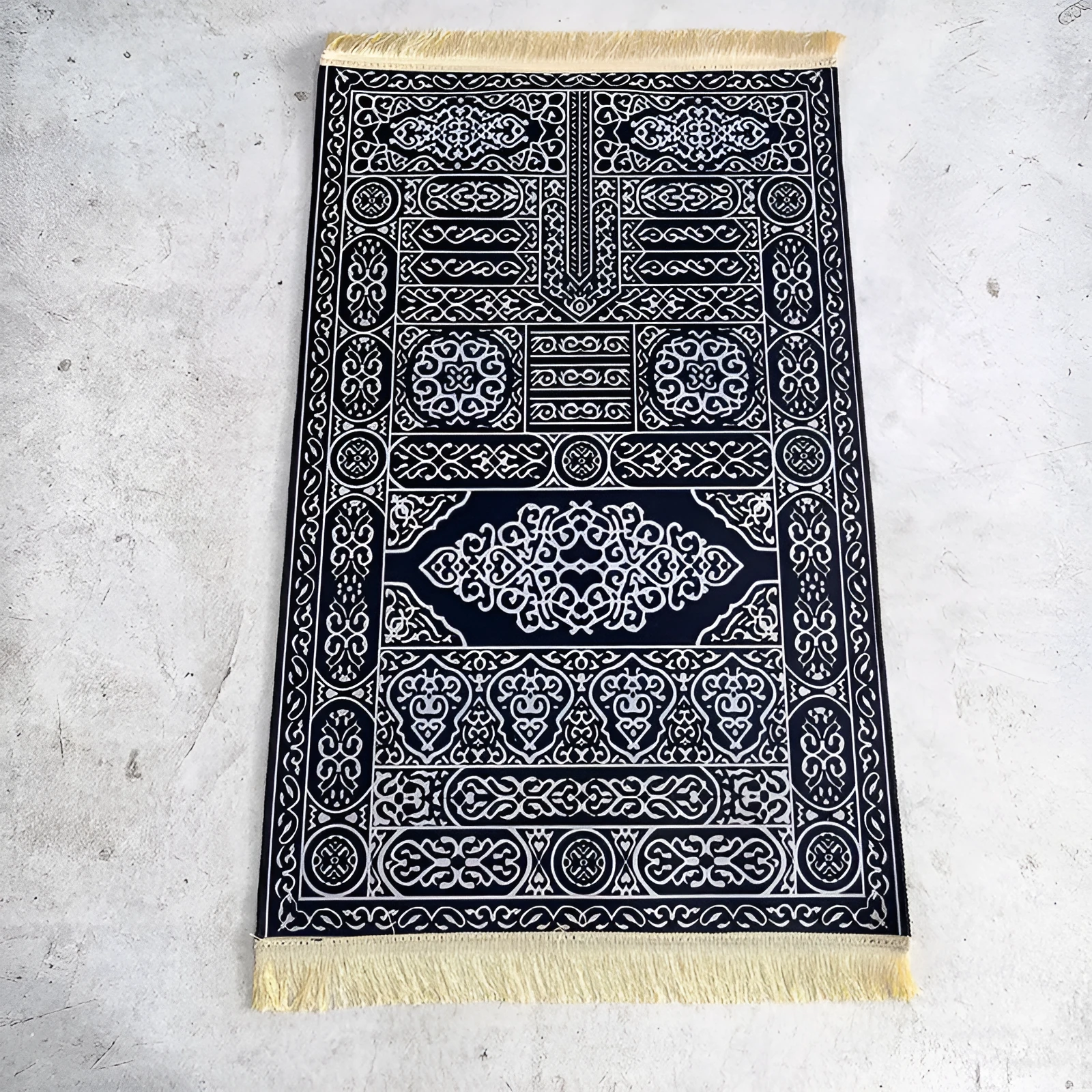 Square embossed thick mat in polyester fibre with crystal velvet finish, solid colour, modern simplicity style