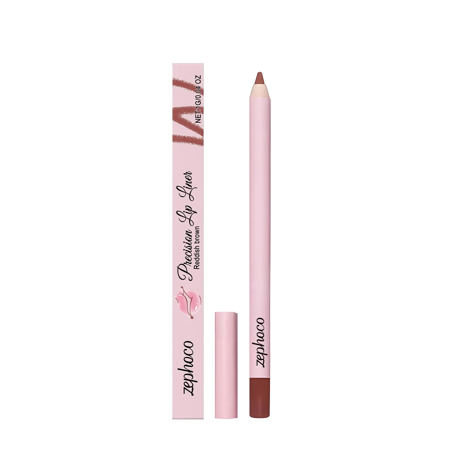 Colour rendering lip liner in Bean Pink shade with packaging dimensions 2x1.5x14.5 cm