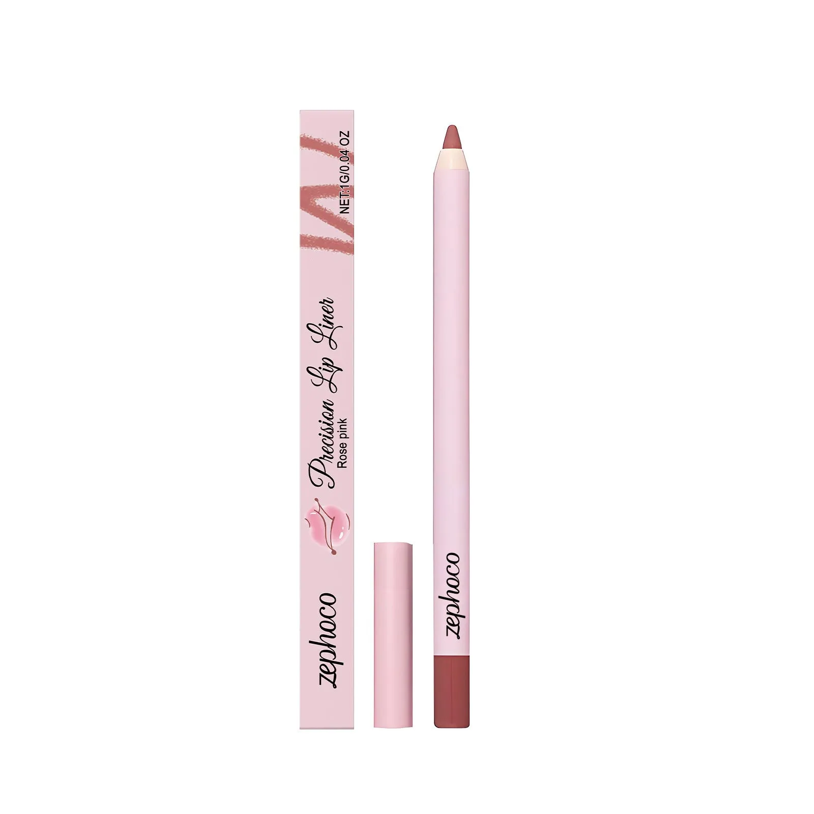Colour rendering lip liner in Bean Pink shade with packaging dimensions 2x1.5x14.5 cm