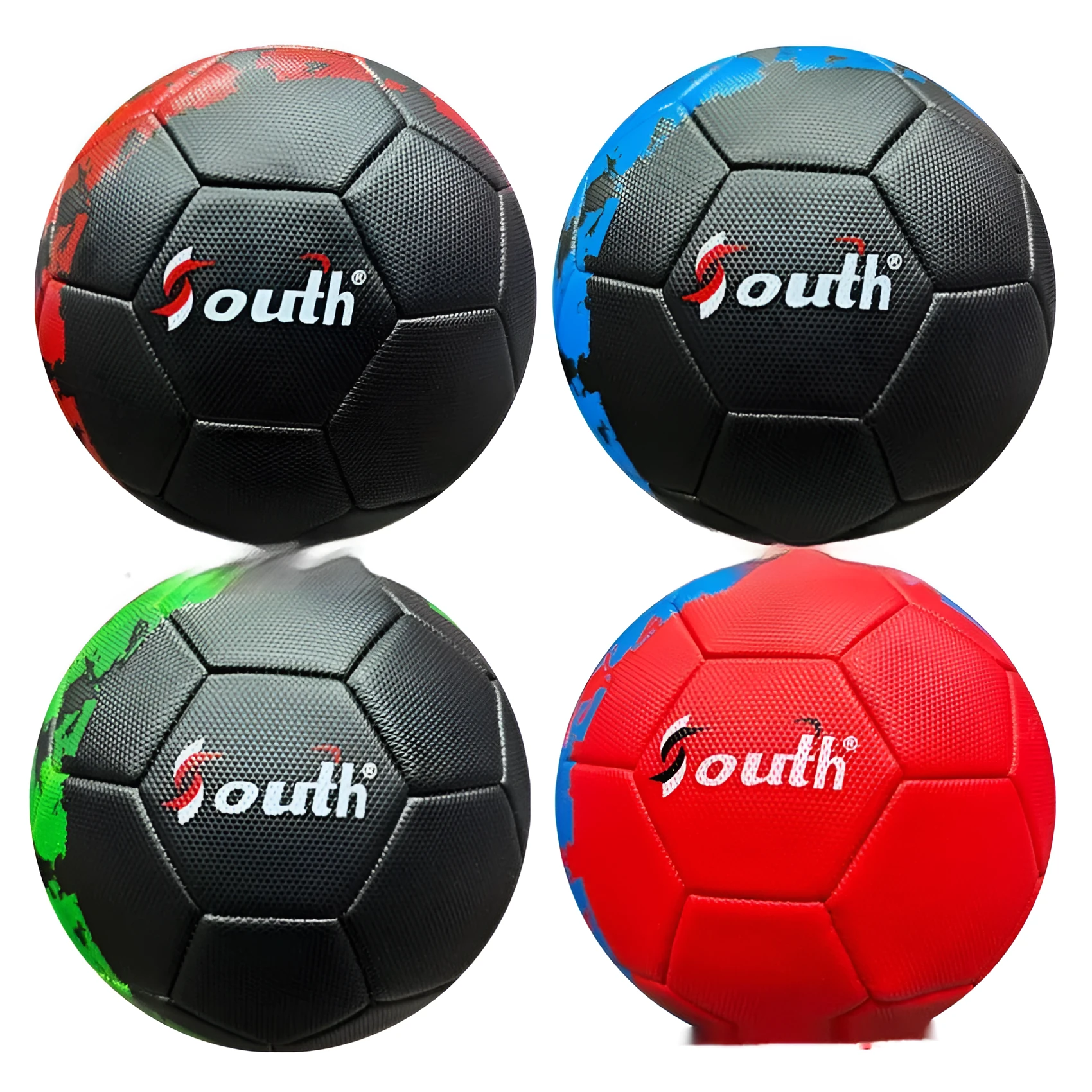 No 5 Training Competition Student Football PVC Machine Sewing Children Ball for Football Hiking Camping in Red Black Black Blue Black Green Red Blue Colour Options