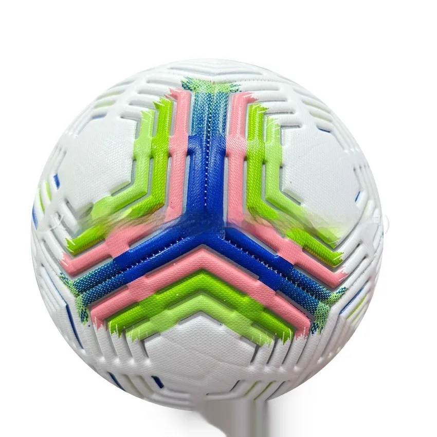 Size 5 PVC machine-seam indentation competition football in one of two colour style options.