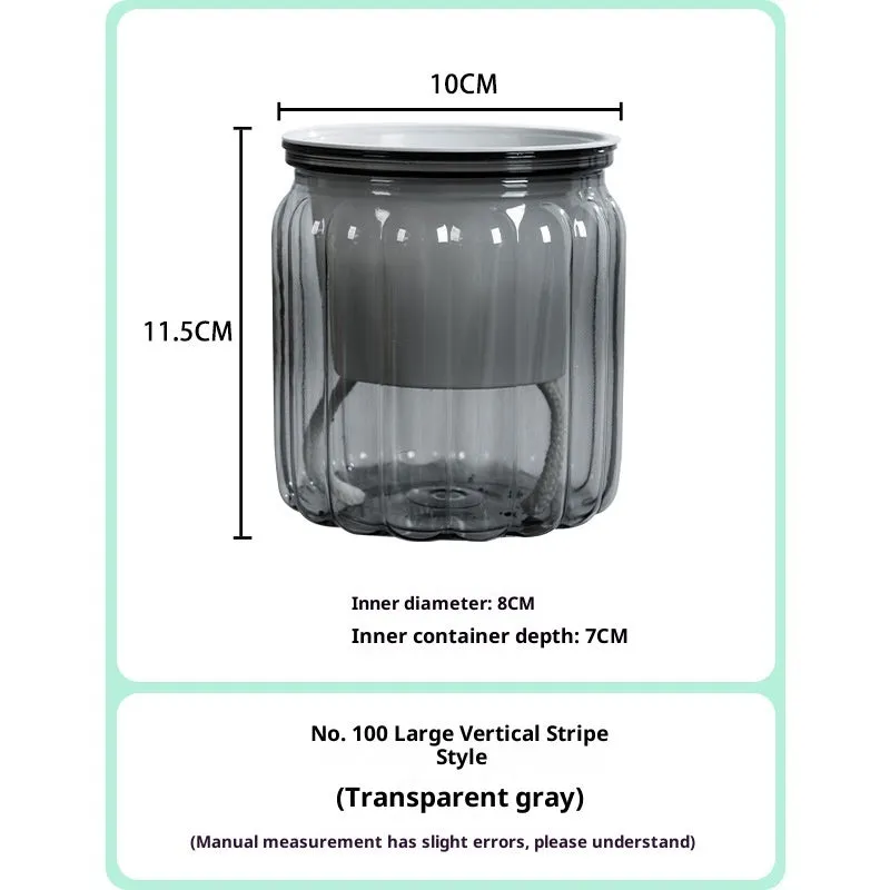 Self-absorbent transparent plastic resin hydroponic flowerpot for small green plants and succulents