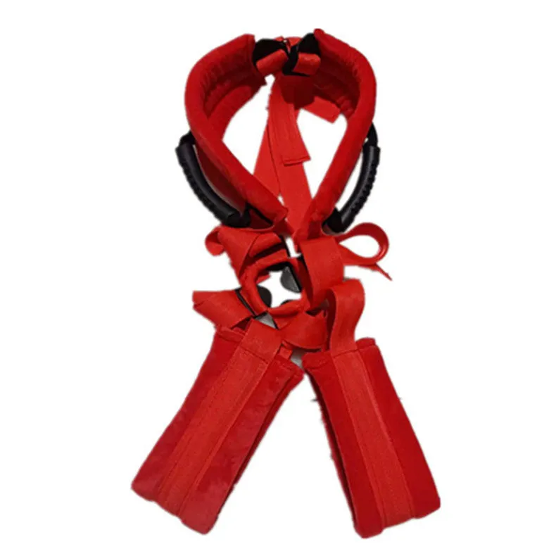 Nylon backpack swing couple binding auxiliary supply in black pink and red colour options