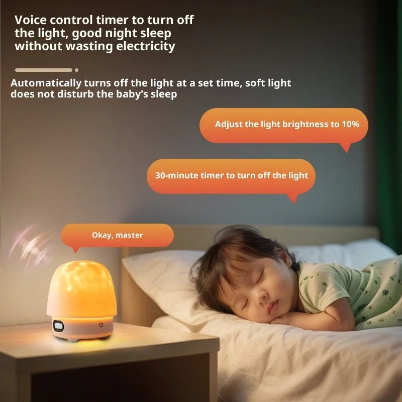 New Water Ripple smart Bluetooth stereo bedside lamp with 16-colour light and touch control in geometric shape