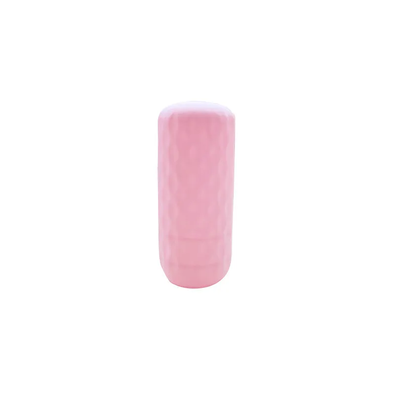 Silicone protective case for travel storage bottle in sky blue colour, leak-proof sleeve for sub-bottles