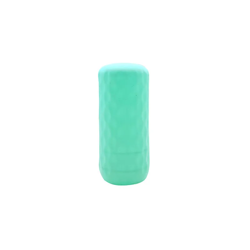 Silicone protective case for travel storage bottle in sky blue colour, leak-proof sleeve for sub-bottles