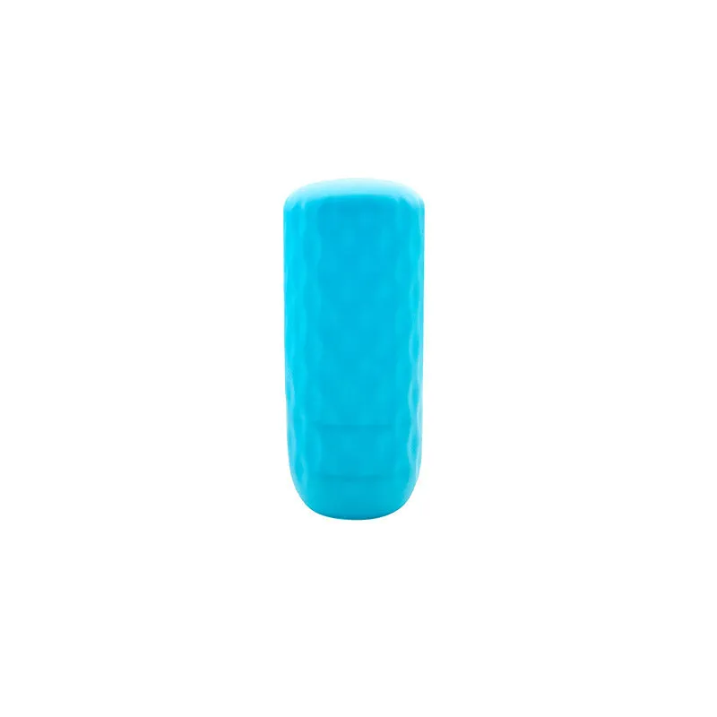 Silicone protective case for travel storage bottle in sky blue colour, leak-proof sleeve for sub-bottles