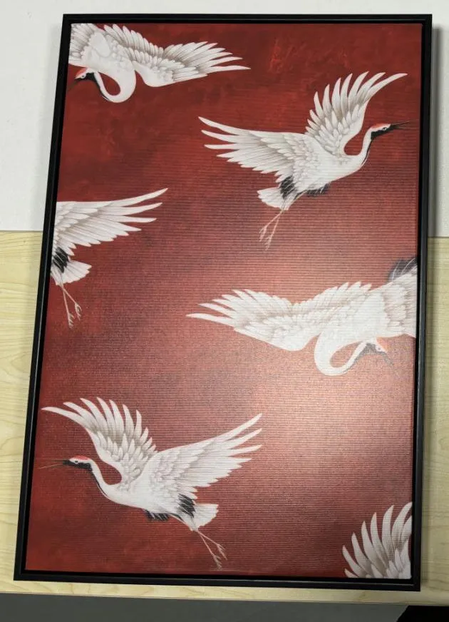 Canvas painting wall art with PS frame, plane image format, multiple sizes from 20x20cm to 90x90cm