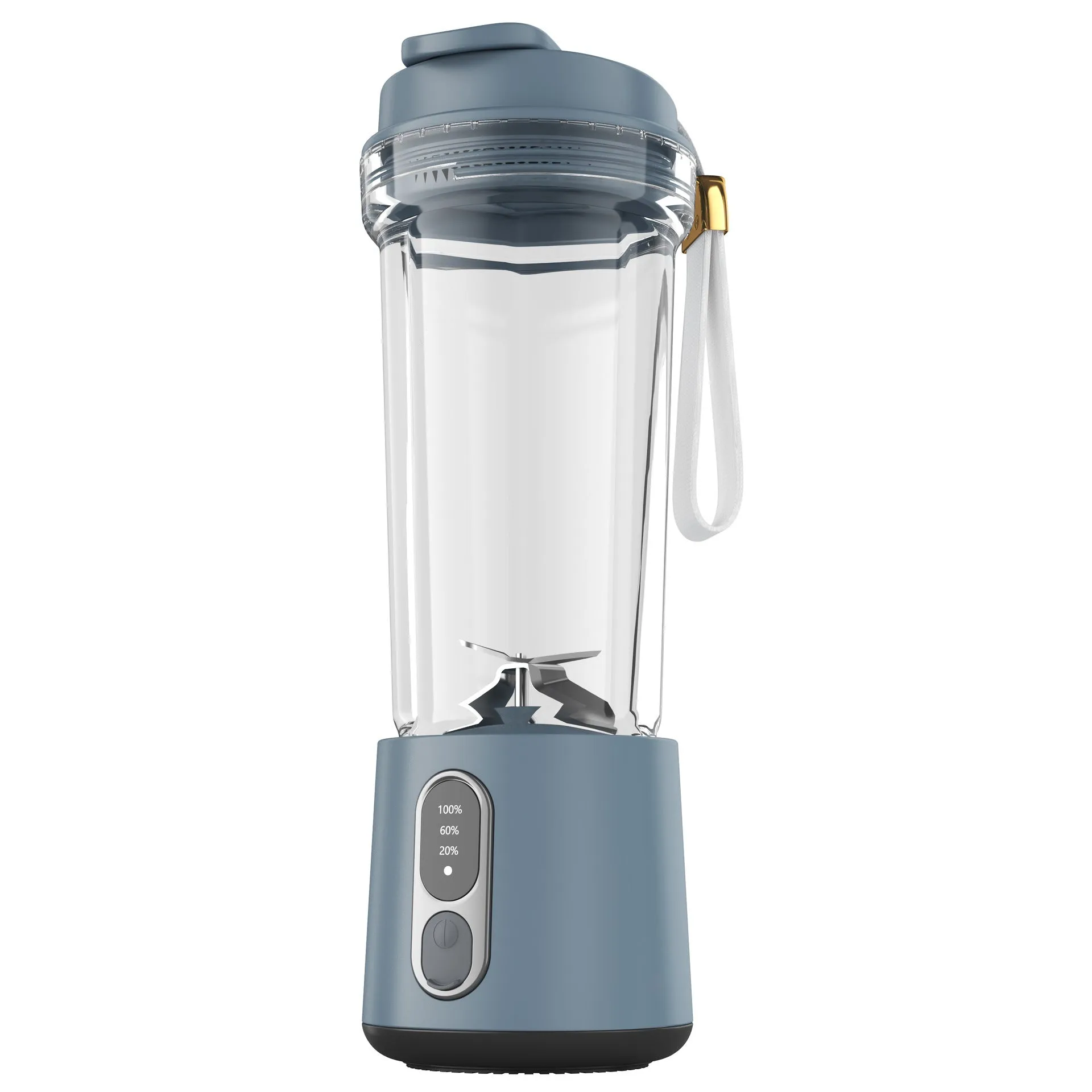 Portable electric juicer cup 500ml with 300W broken wall blender in black, white, gray, rose red, and ocean green