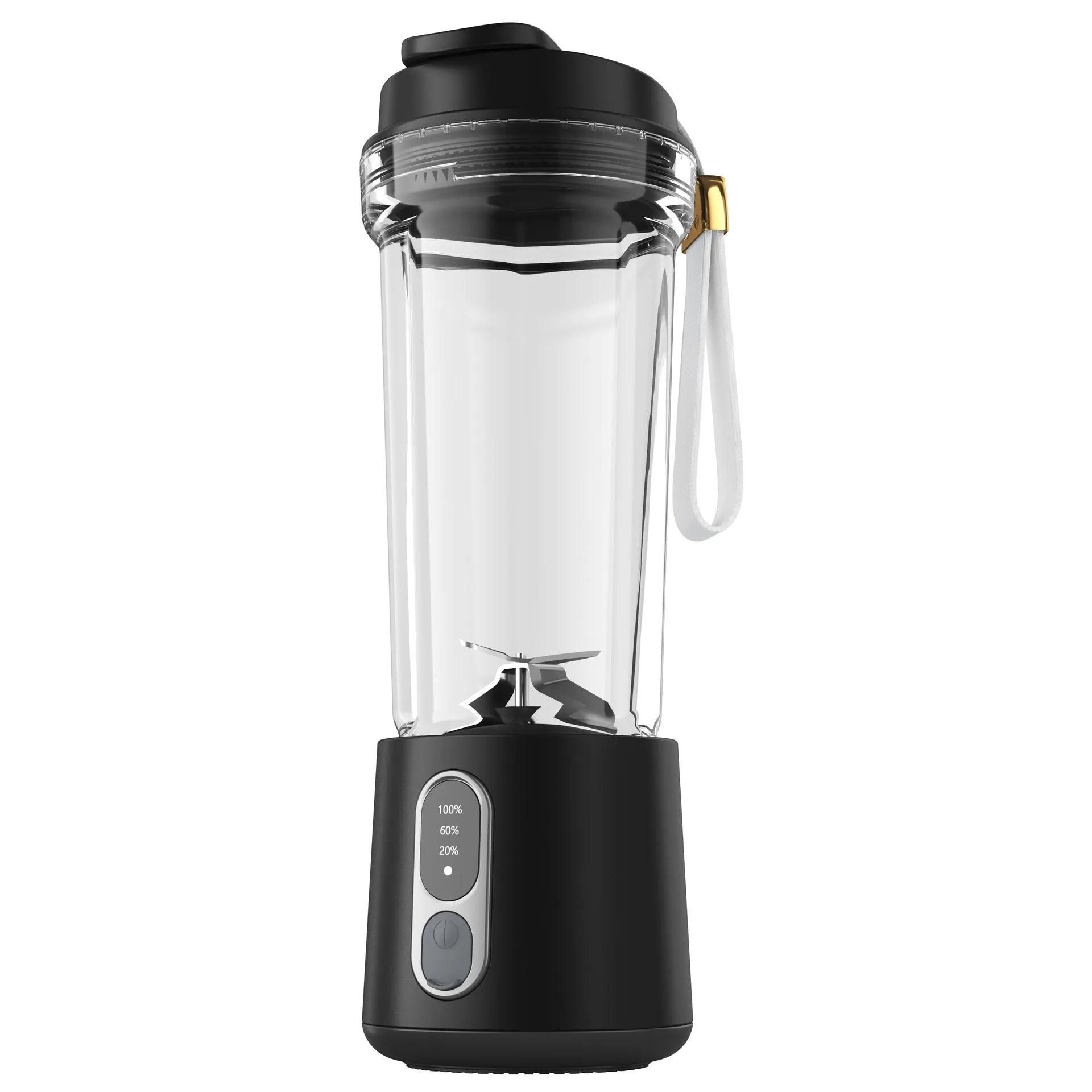 Portable electric juicer cup 500ml with 300W broken wall blender in black, white, gray, rose red, and ocean green