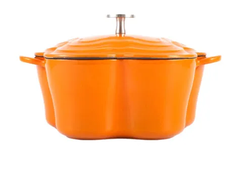 Heart-shaped enamel stewing pot in Milk White with cast iron lid, 11cm diameter
