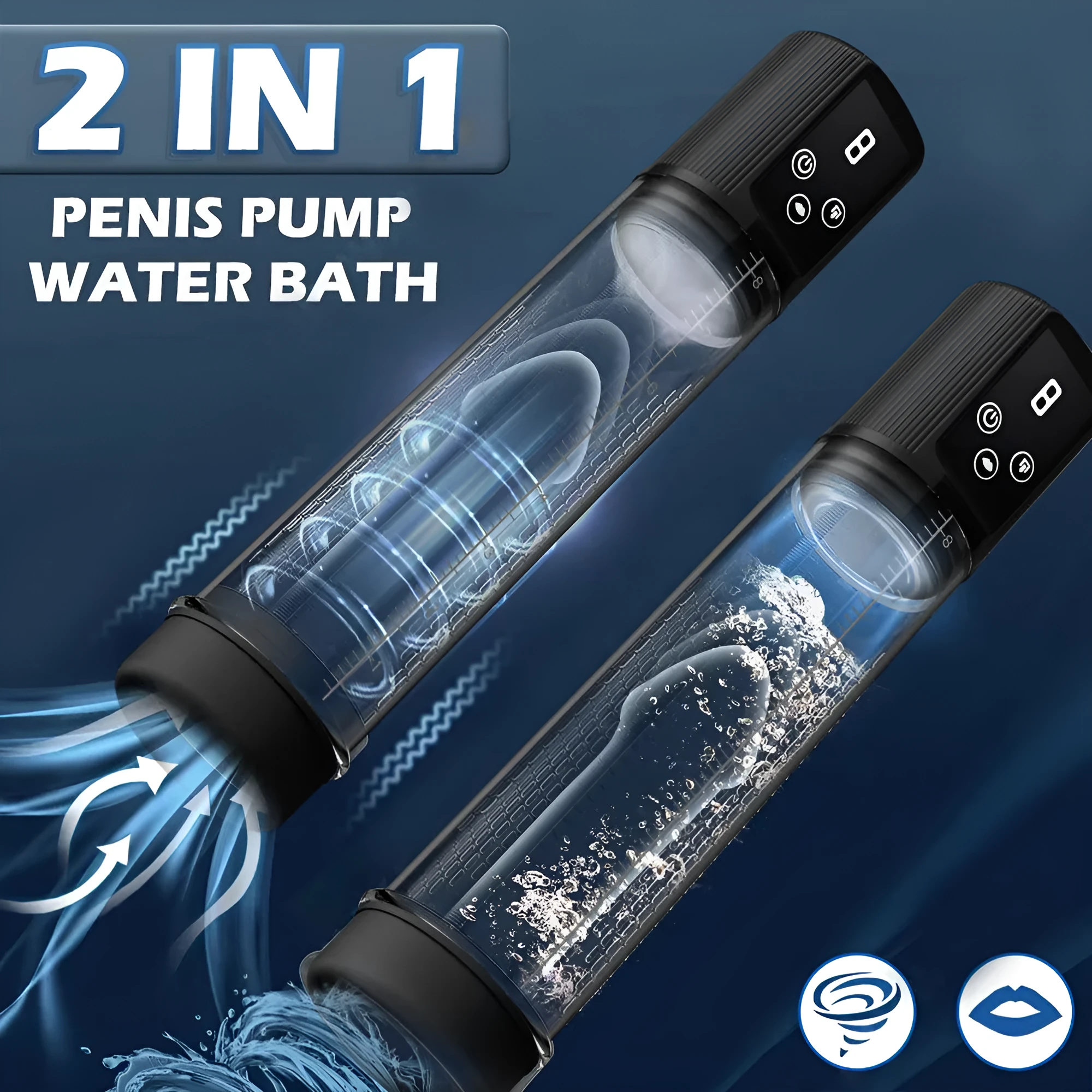 Diqiao coloured male masturbation device with electric pump for exercise stretching.